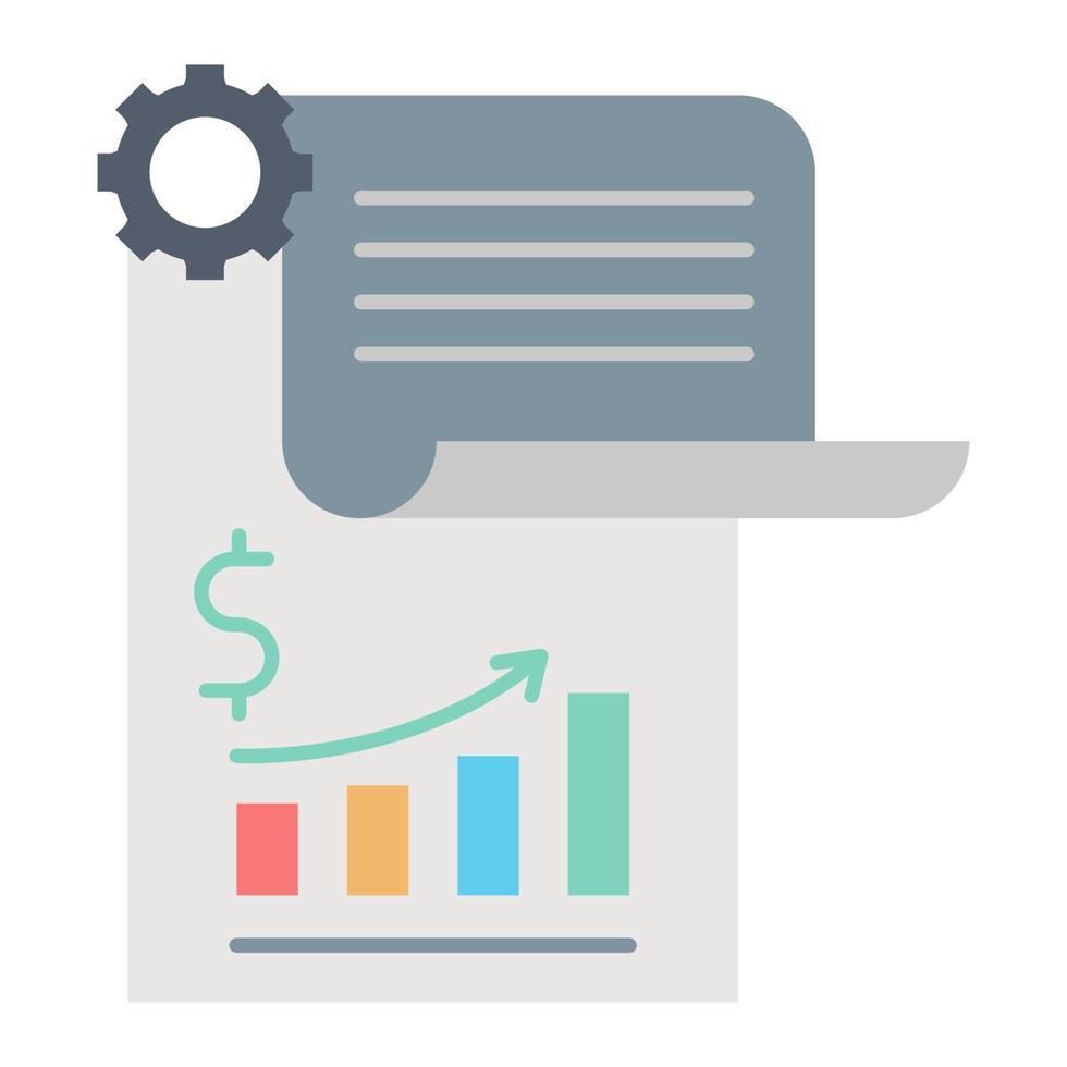 finanziario rapporto icona, adatto per un' largo gamma di digitale creativo progetti. vettore