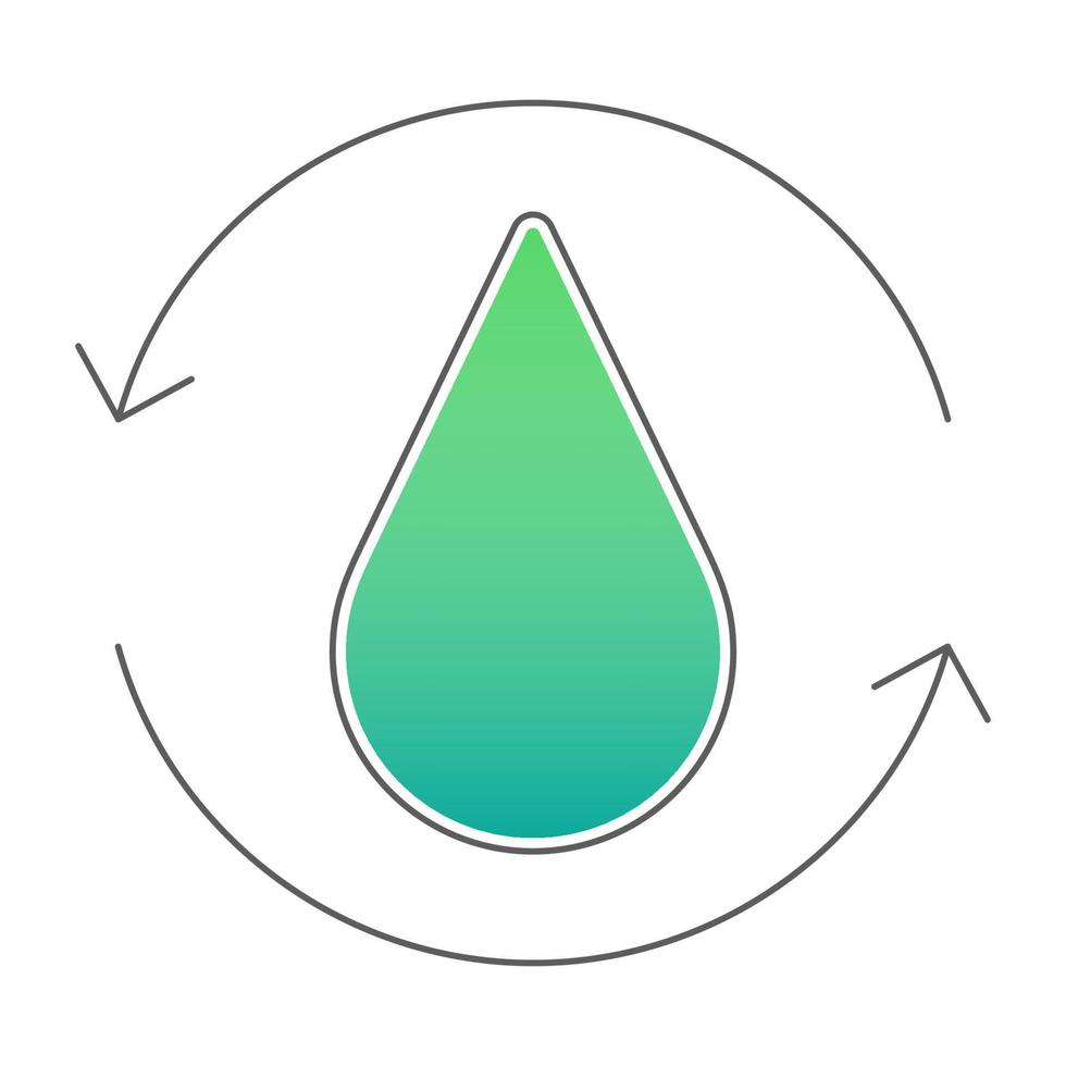 acqua trattamento icona, adatto per un' largo gamma di digitale creativo progetti. vettore