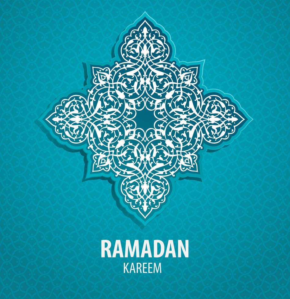 azione vettore Islam Ramadan sfondo. saluto carta.
