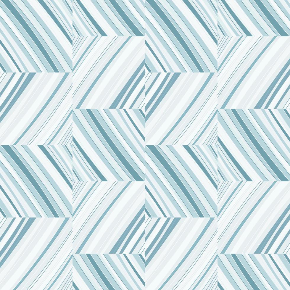 geometrico a strisce mosaico piastrella ornamento. decorativo Vintage ▾ onda Linee senza soluzione di continuità paterno. vettore