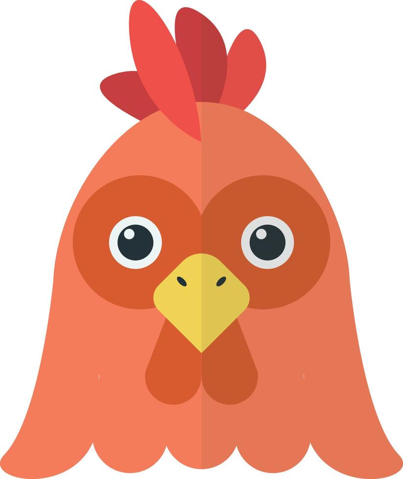 pollo illustrazione nel minimo stile vettore