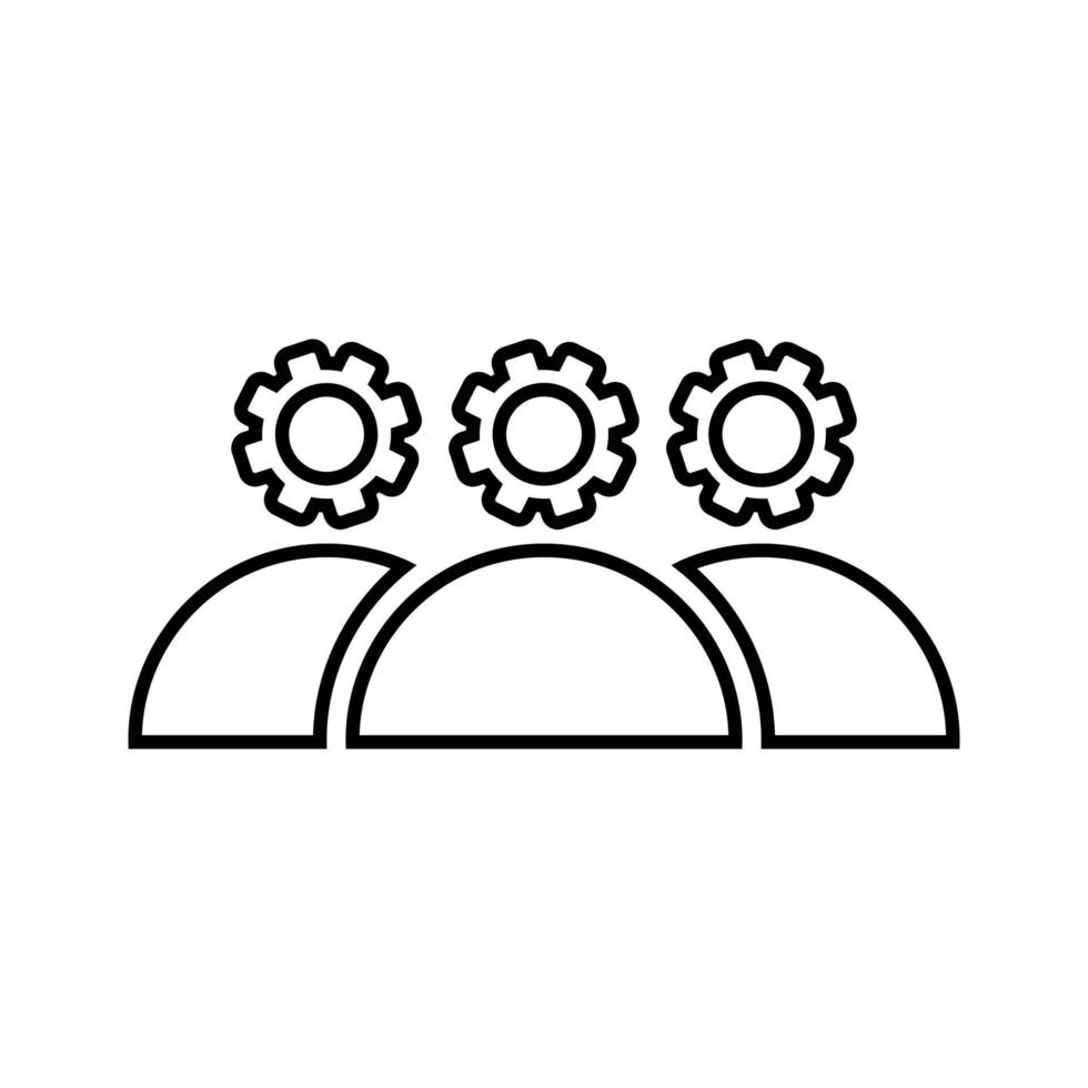 gestione, soluzione, lavoro di squadra schema icona. vettore