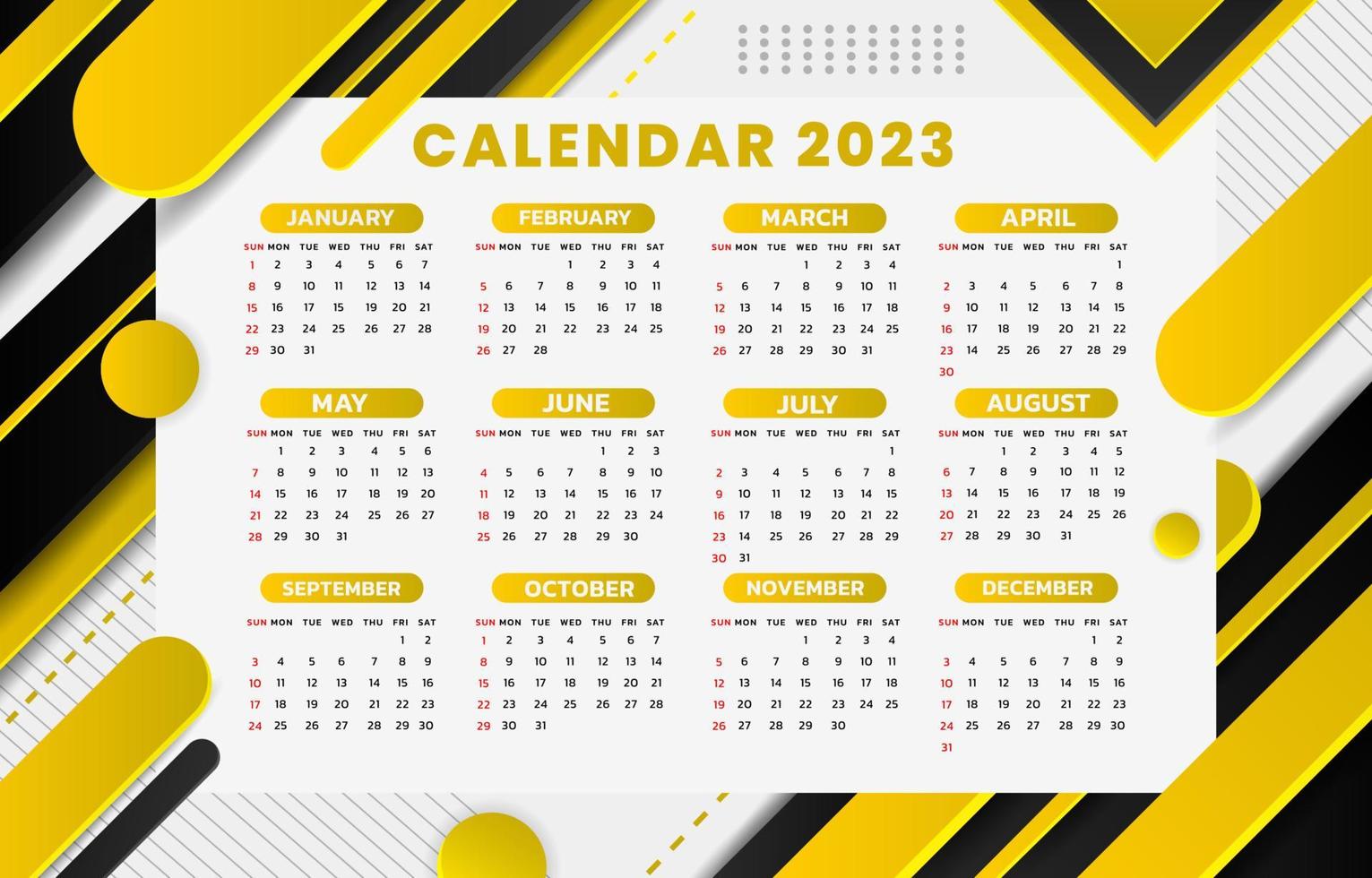 aziendale calendario 2023 vettore