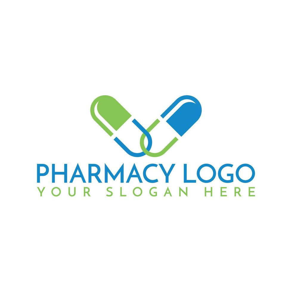 farmacia logo con vettore formato.