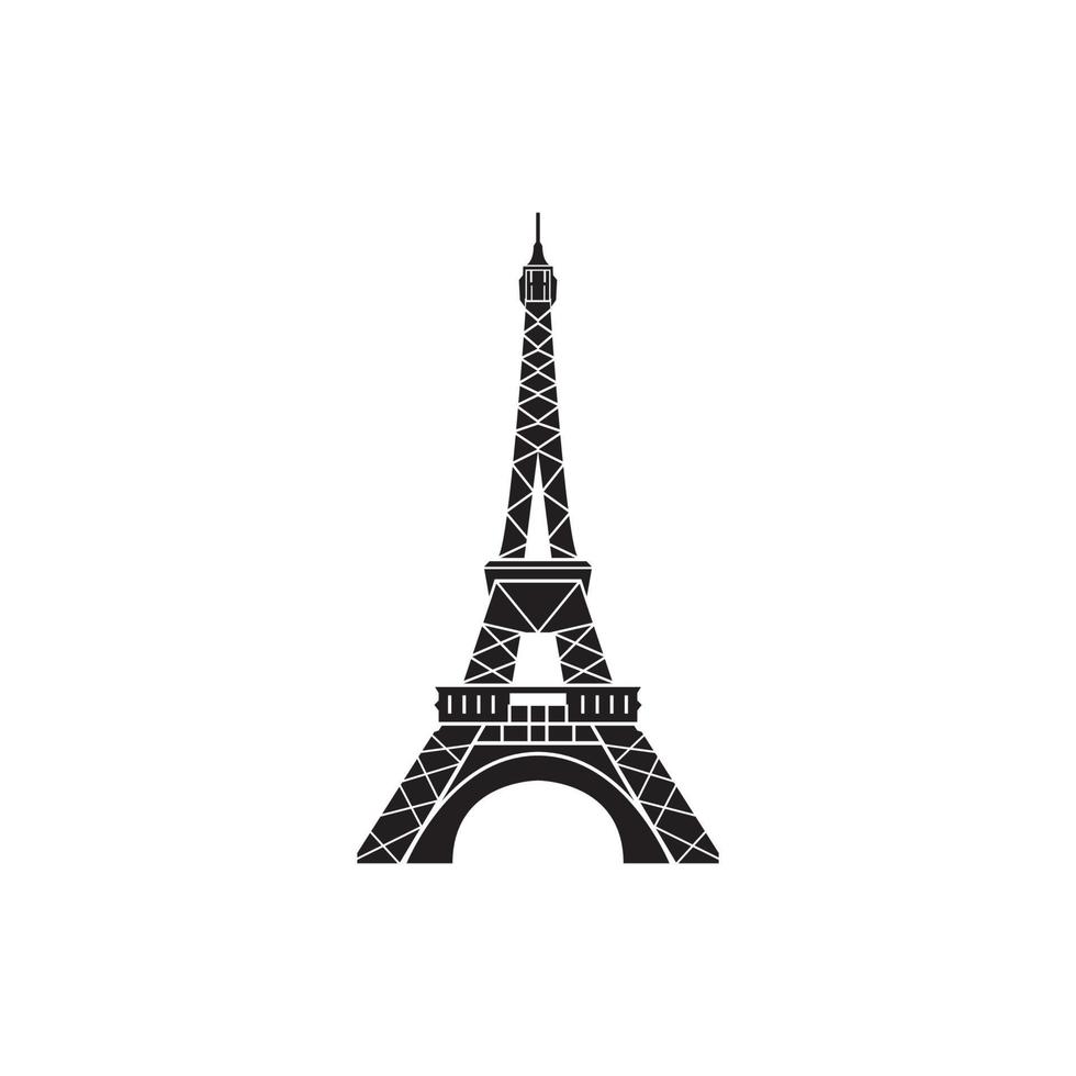 eiffel Torre nel Parigi. isolato su bianca sfondo, vettore design.