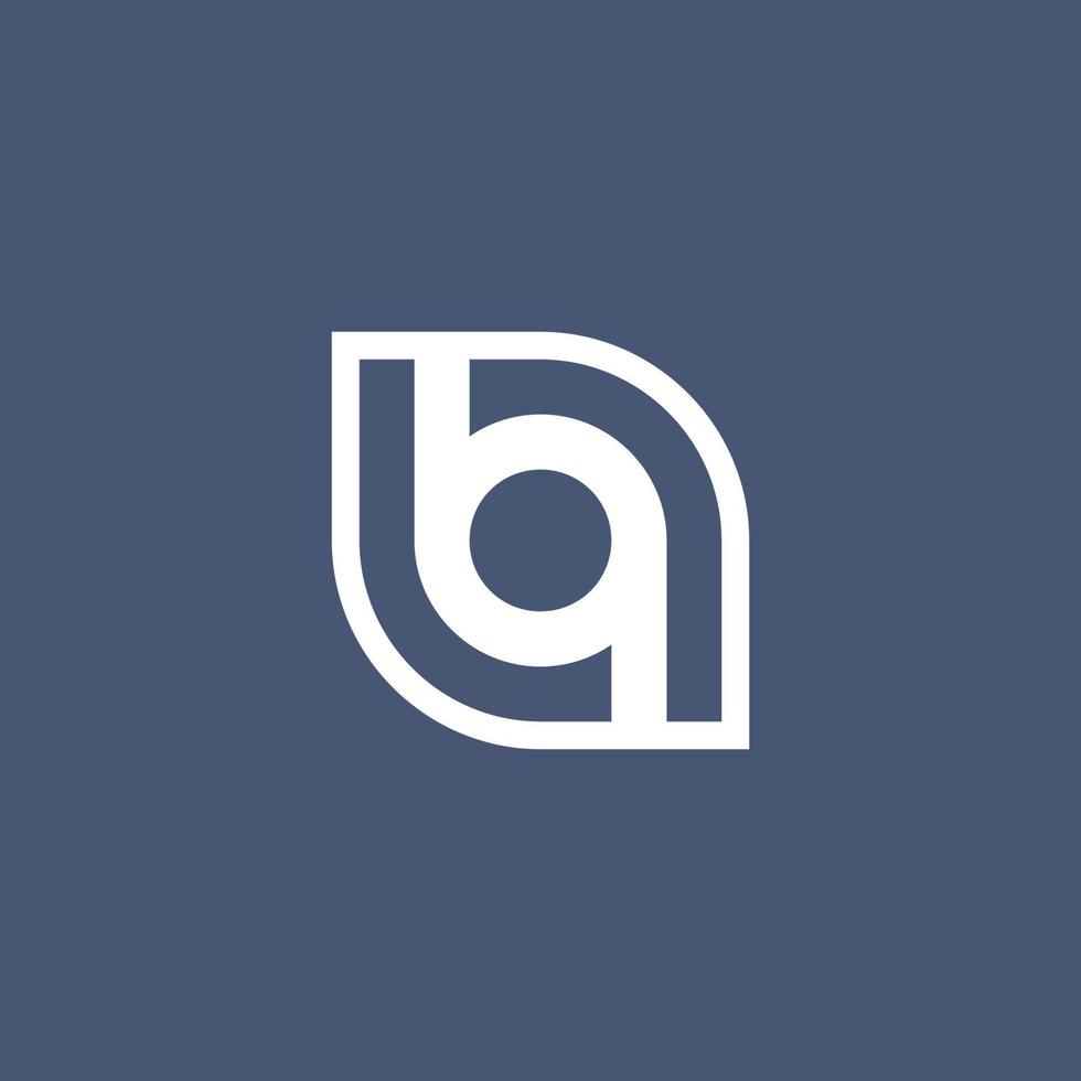 lettera B q monogramma logo vettore