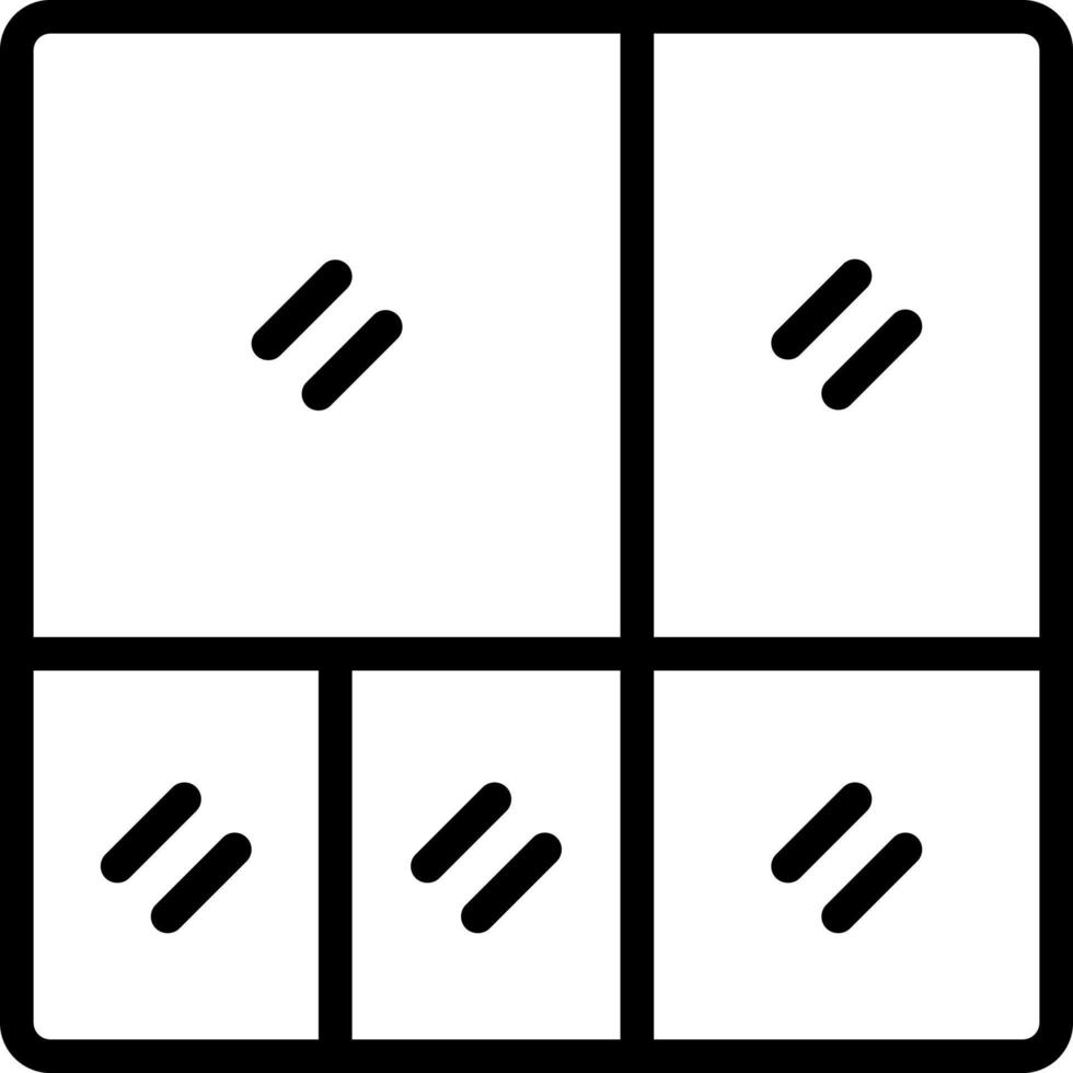 linea icona per sezioni vettore