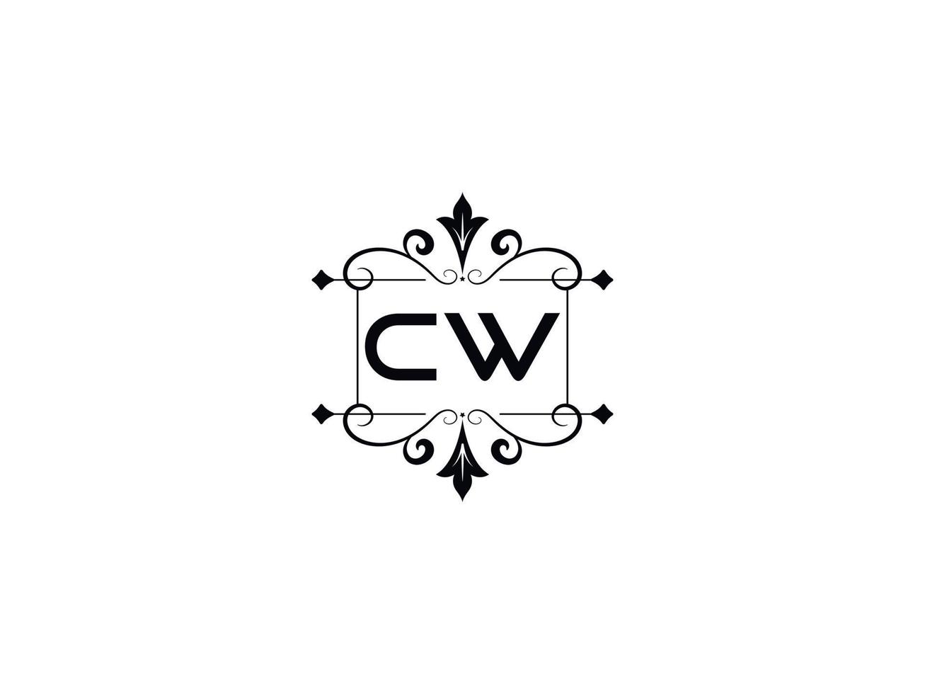 creativo cw logo Immagine, monogramma cw lusso lettera design vettore
