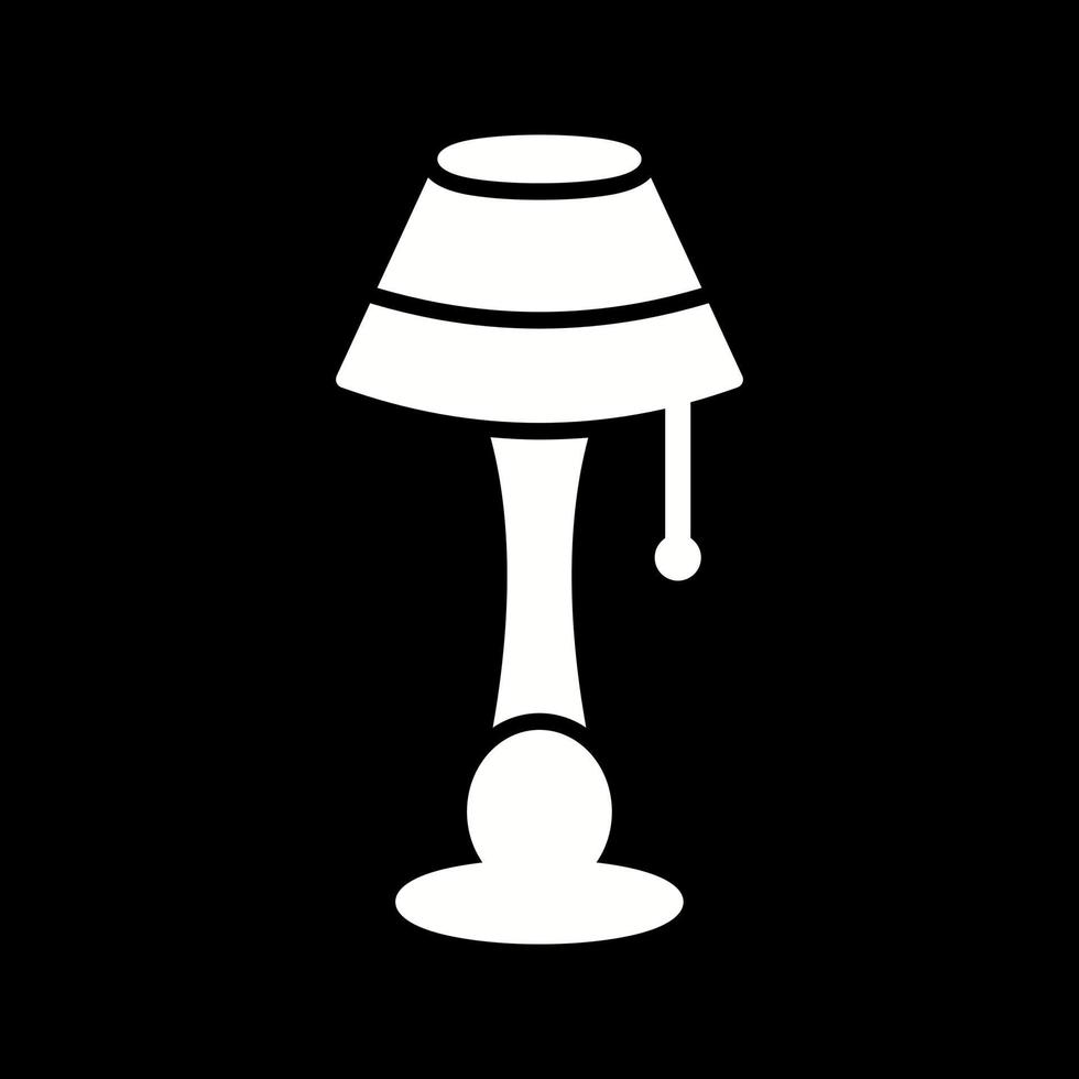 lampada con In piedi vettore icona