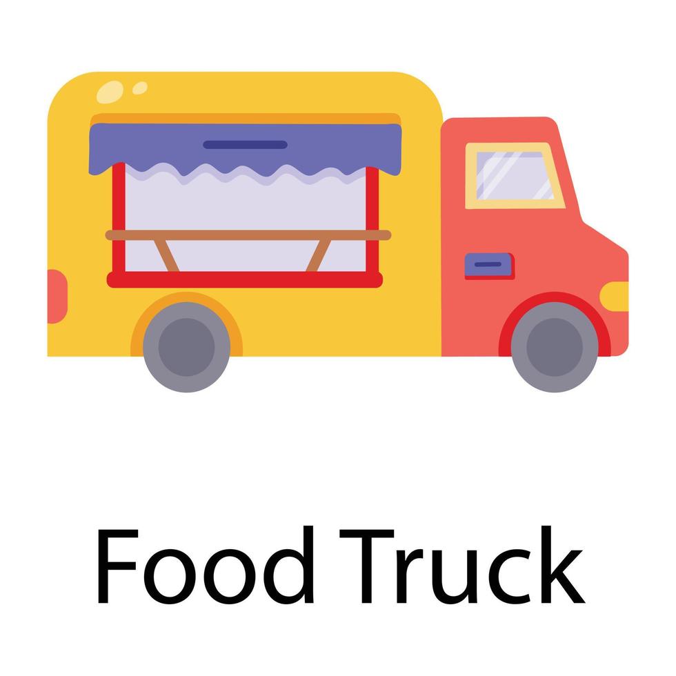 di moda cibo camion vettore