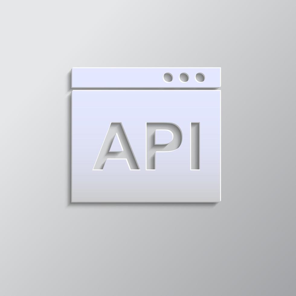 Banca dati, server, scimmia carta stile, icona. grigio colore vettore sfondo- carta stile vettore icona