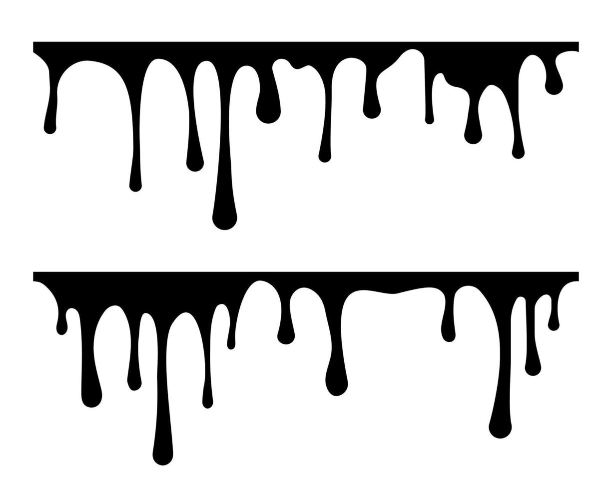 dipingere far cadere liquido vettore senza soluzione di continuità linea.