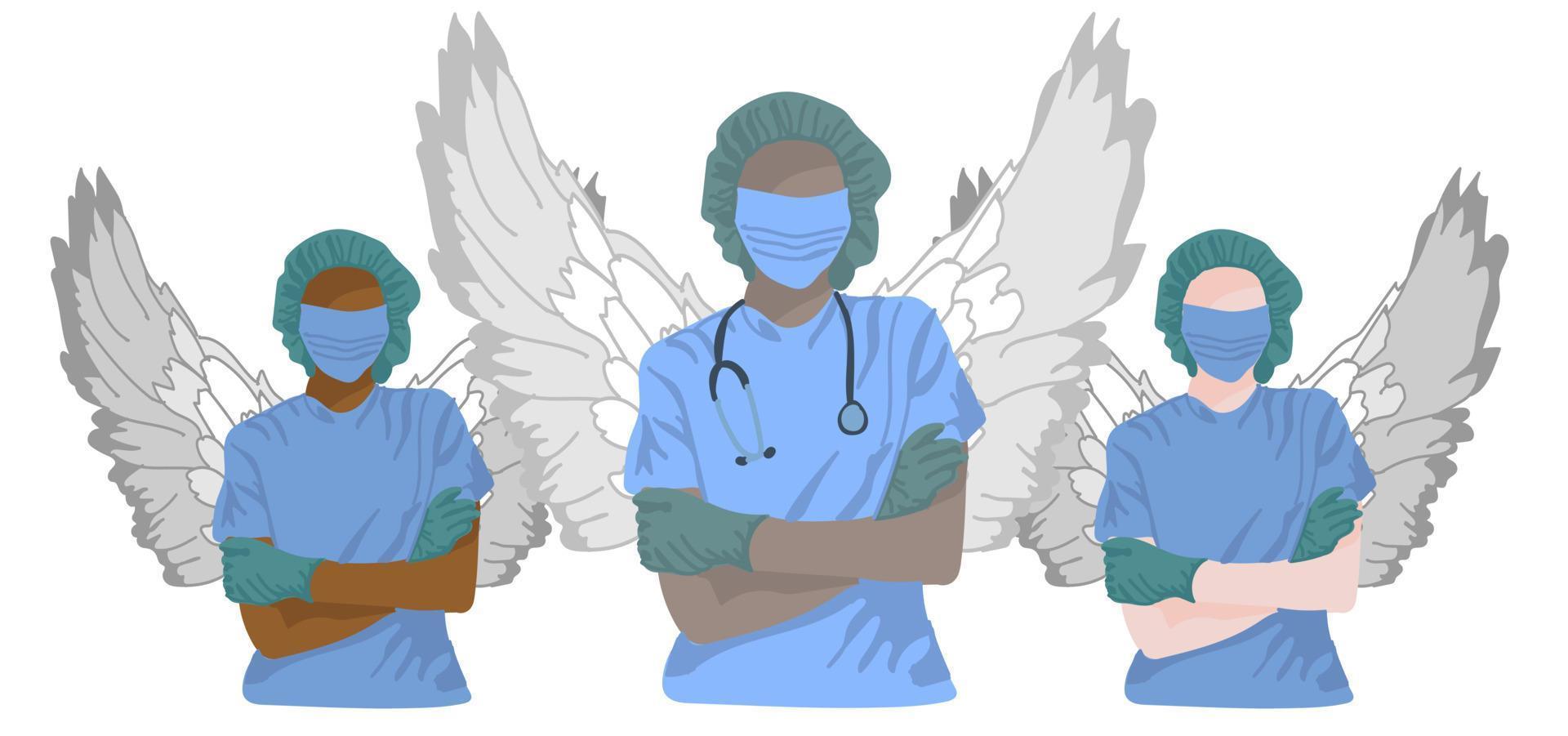 multinazionale medici come angeli vettore