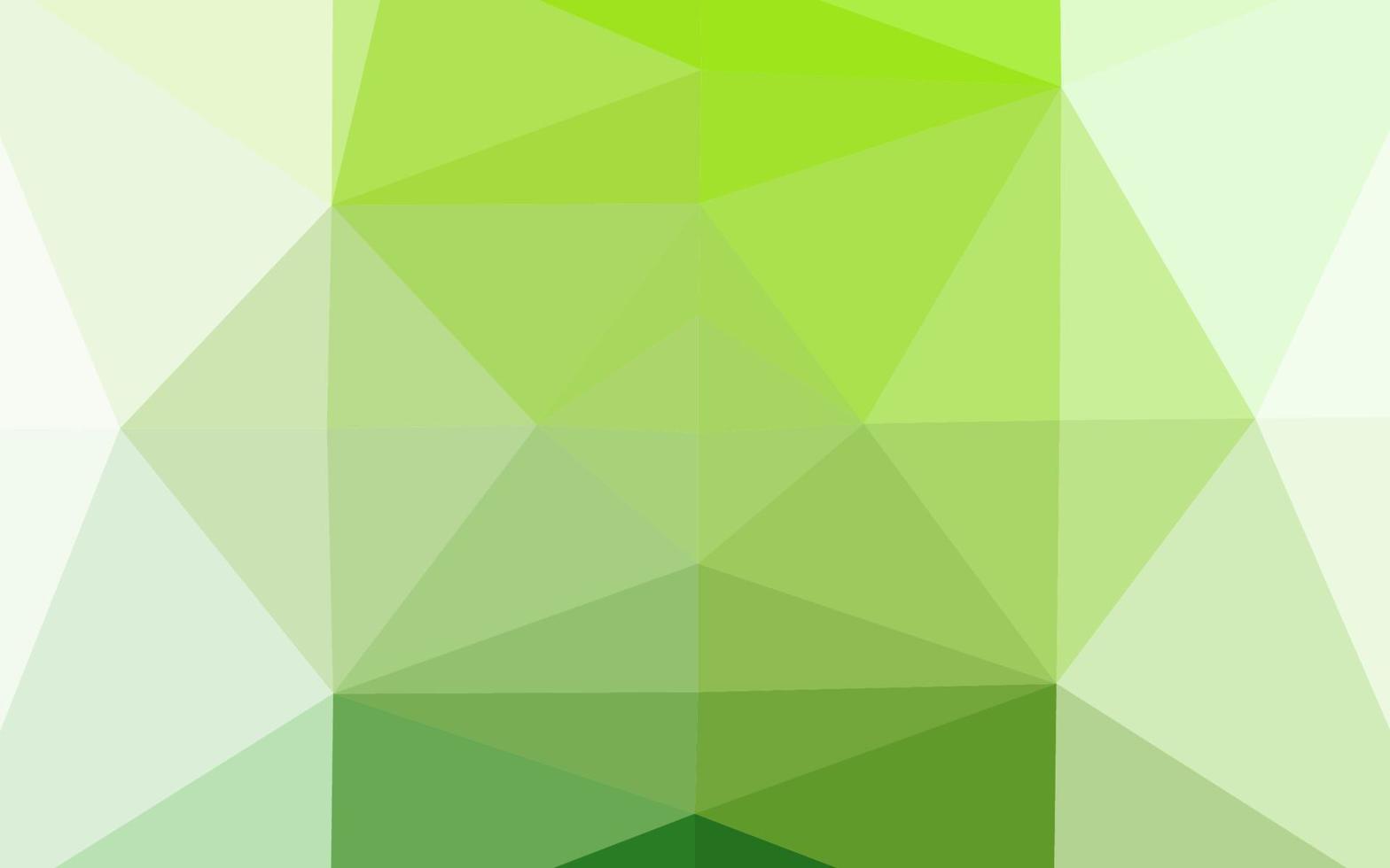 modello di mosaico triangolo vettoriale verde chiaro.