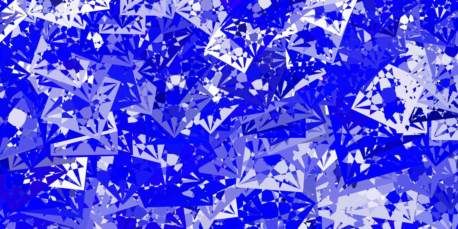 modello vettoriale azzurro con forme triangolari.