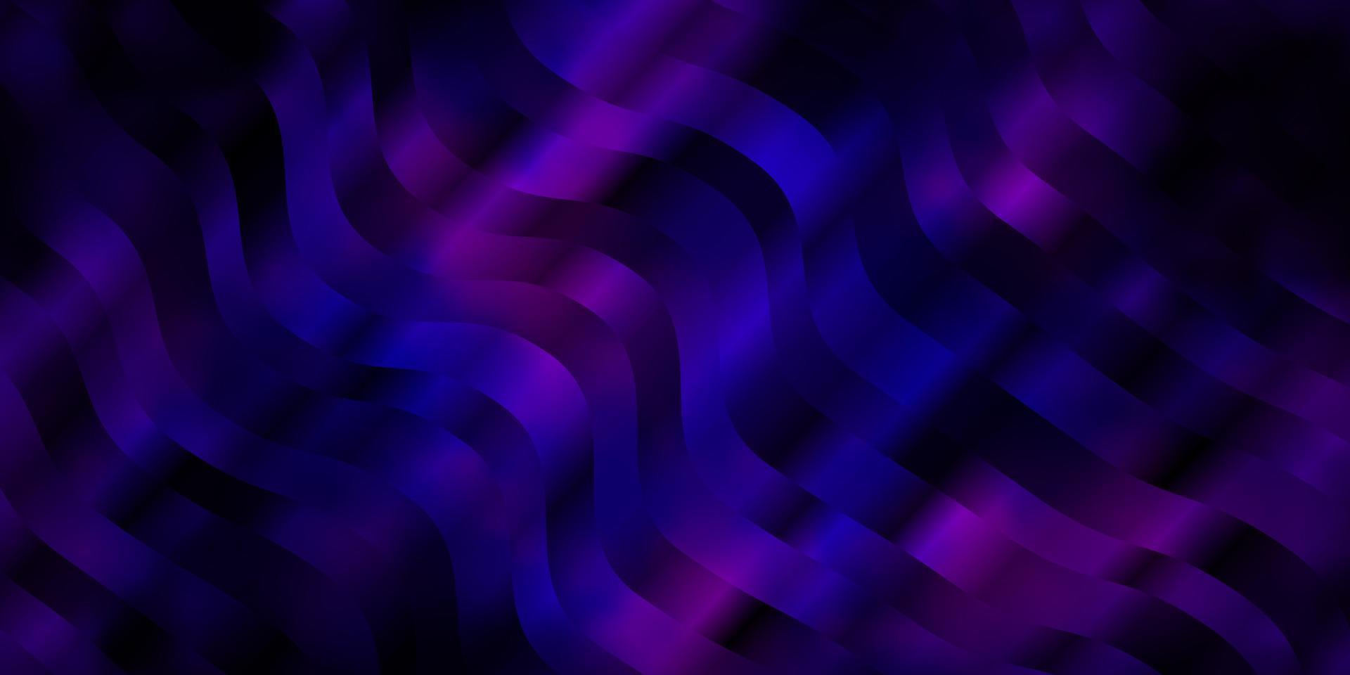 sfondo vettoriale viola scuro con linee.