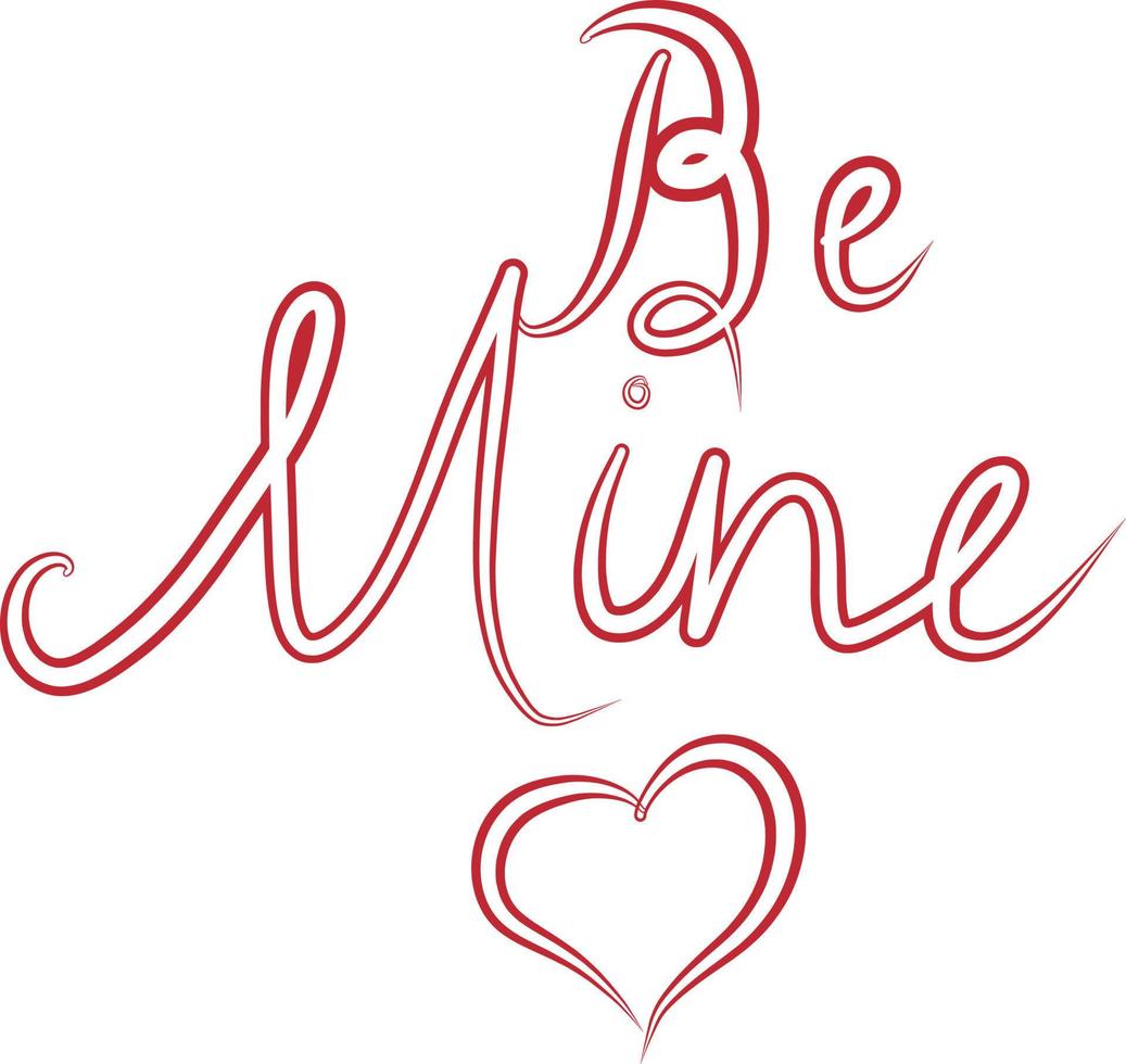 lettering per San Valentino giorno. vettore