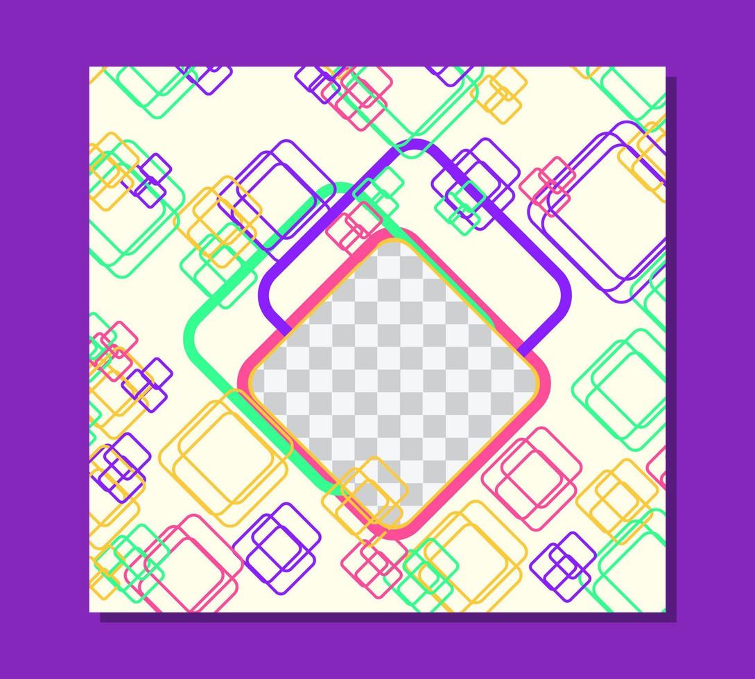 astratto geometrico sfondo. colorato rettangoli con bellissimo lineamenti per fotografie. vettore