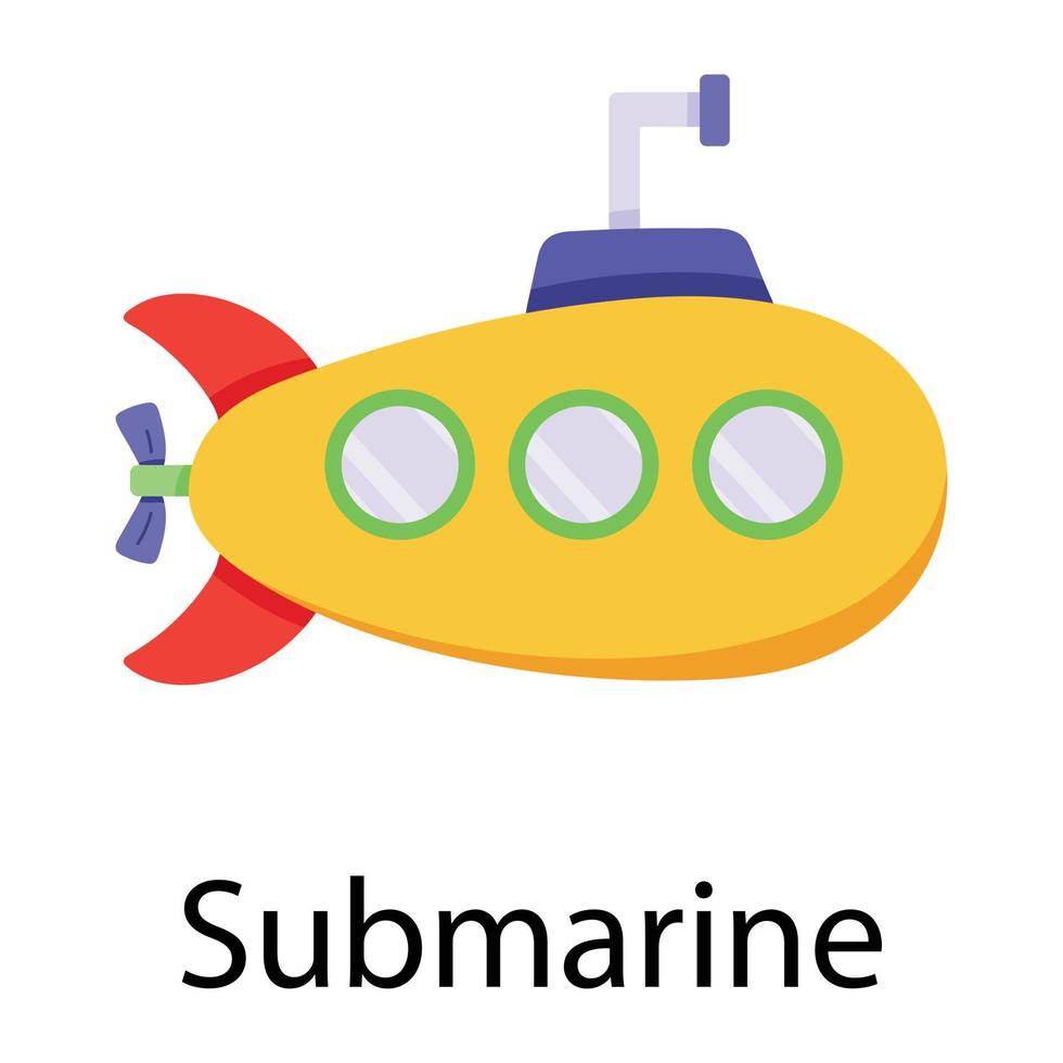 di moda sottomarino conceptgs vettore