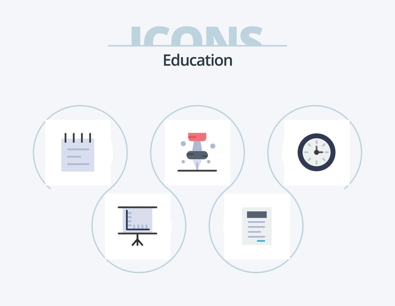 formazione scolastica piatto icona imballare 5 icona design. formazione scolastica. formazione scolastica. pi. formazione scolastica vettore