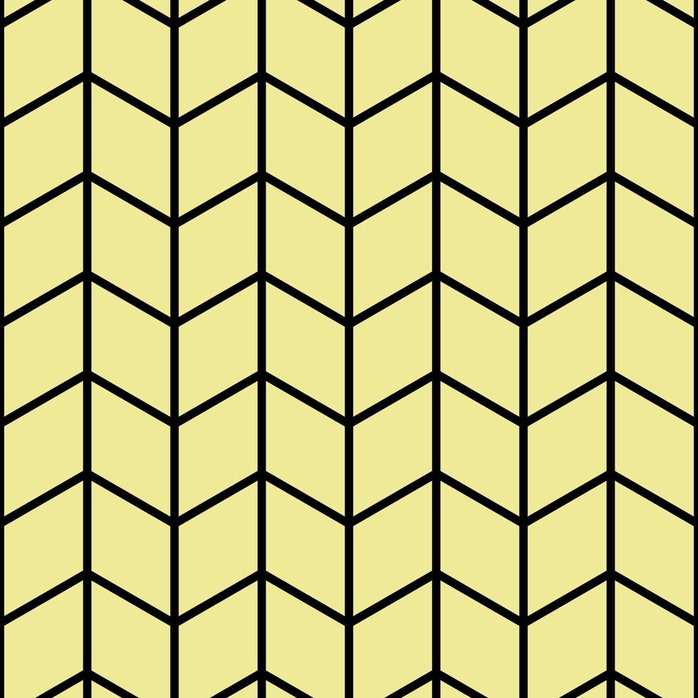 vettore senza soluzione di continuità modello giallo con nero linea colore. regolare astratto a strisce struttura. geometrico modello di dritto Linee.