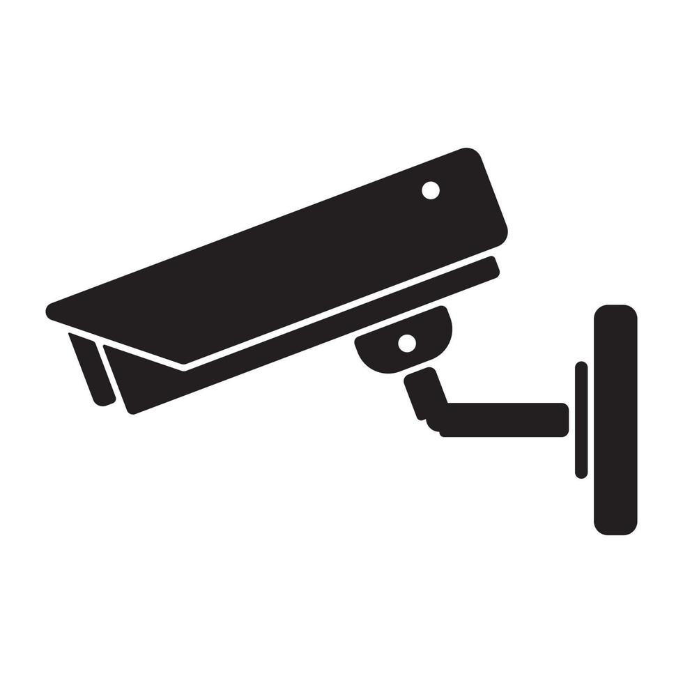 sicurezza telecamera cartello icona vettore illustrazione. video monitoraggio icona. telecamera cctv cartello.