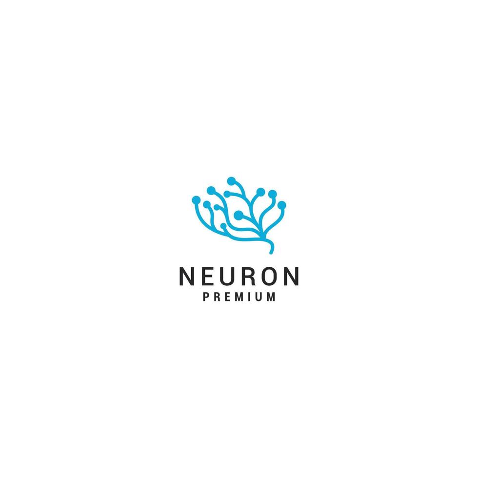 neurone logo icona design vettore
