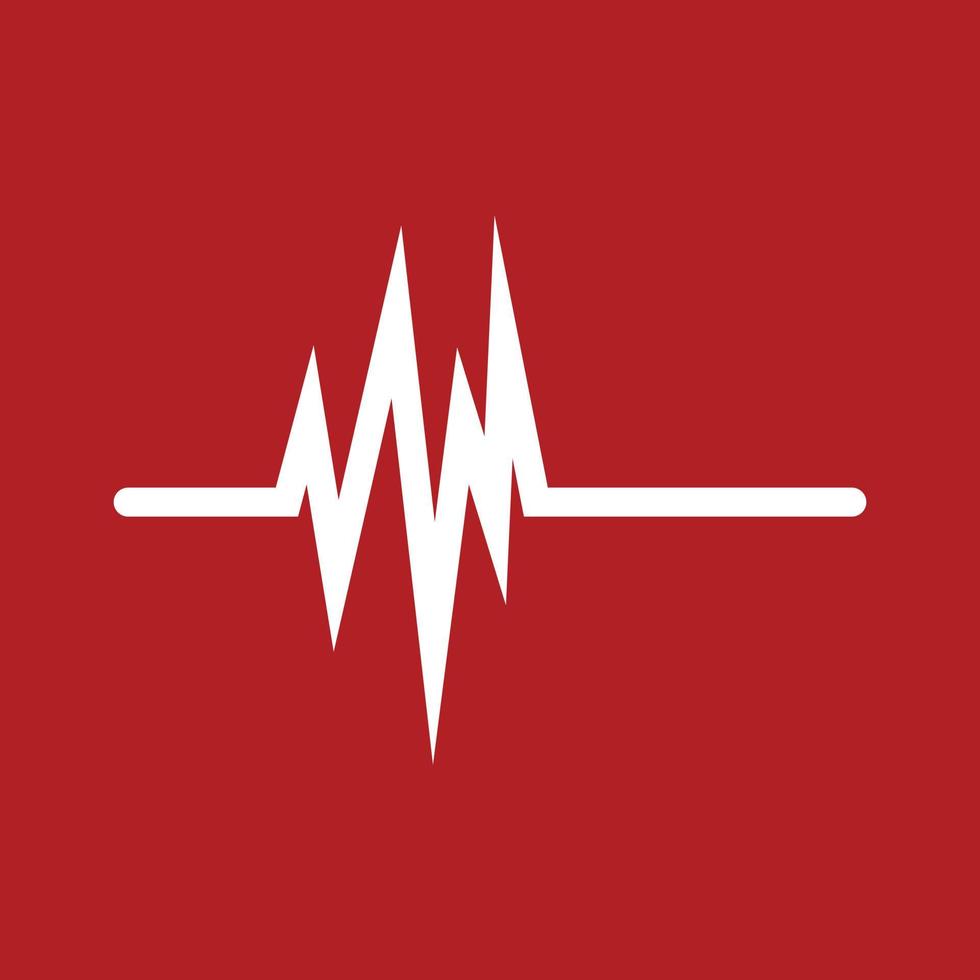 astratto battito cardiaco vettore logo icona