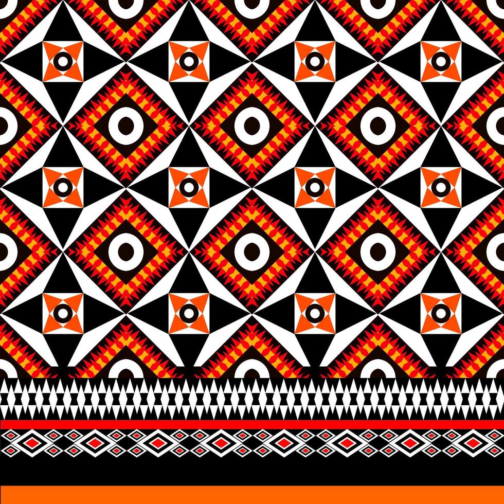 tessuto modello geometrico per sfondo tappeto sfondo capi di abbigliamento avvolgere batik tessuto ricamo illustrazione vettore bellissimo
