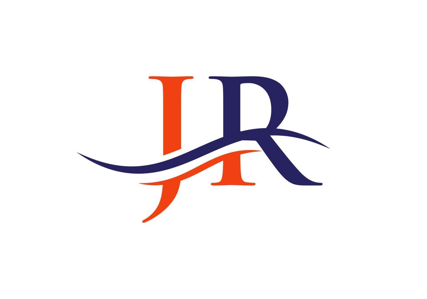 jr lettera connesso logo per attività commerciale e azienda identità. iniziale lettera jr logo vettore modello