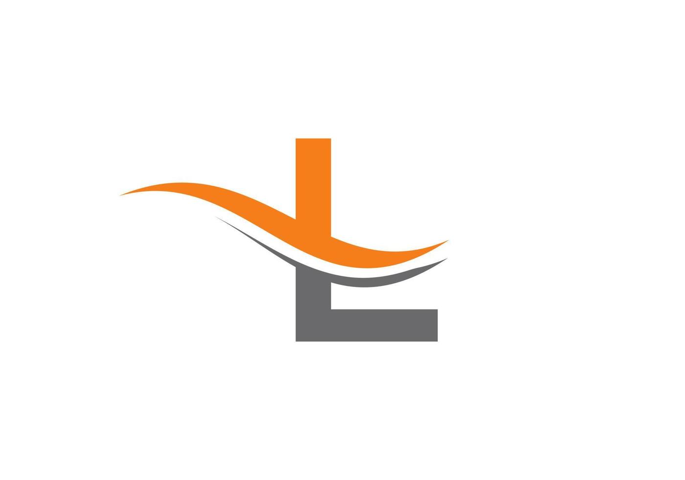 monogramma l logo design per attività commerciale e azienda identità vettore