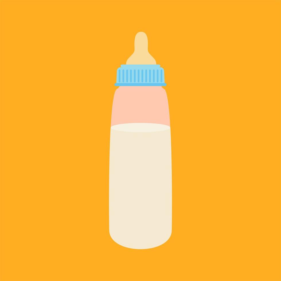bambino latte bottiglia vettore design illustrazione isolato su colore sfondo. latteria Prodotto. isolato vettore illustrazione nel cartone animato stile