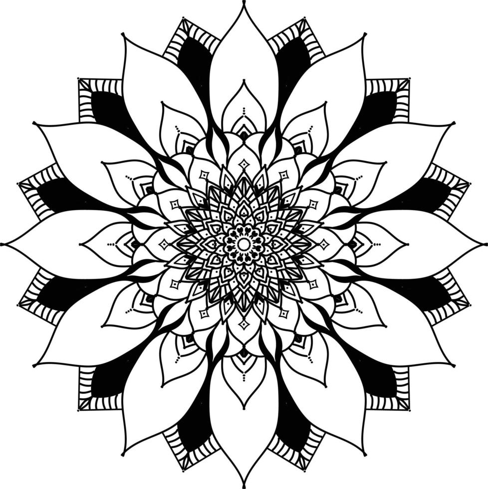 mandala creativo design con un' floreale e orientale forma. etnico arte di mandala vettore illustrazione