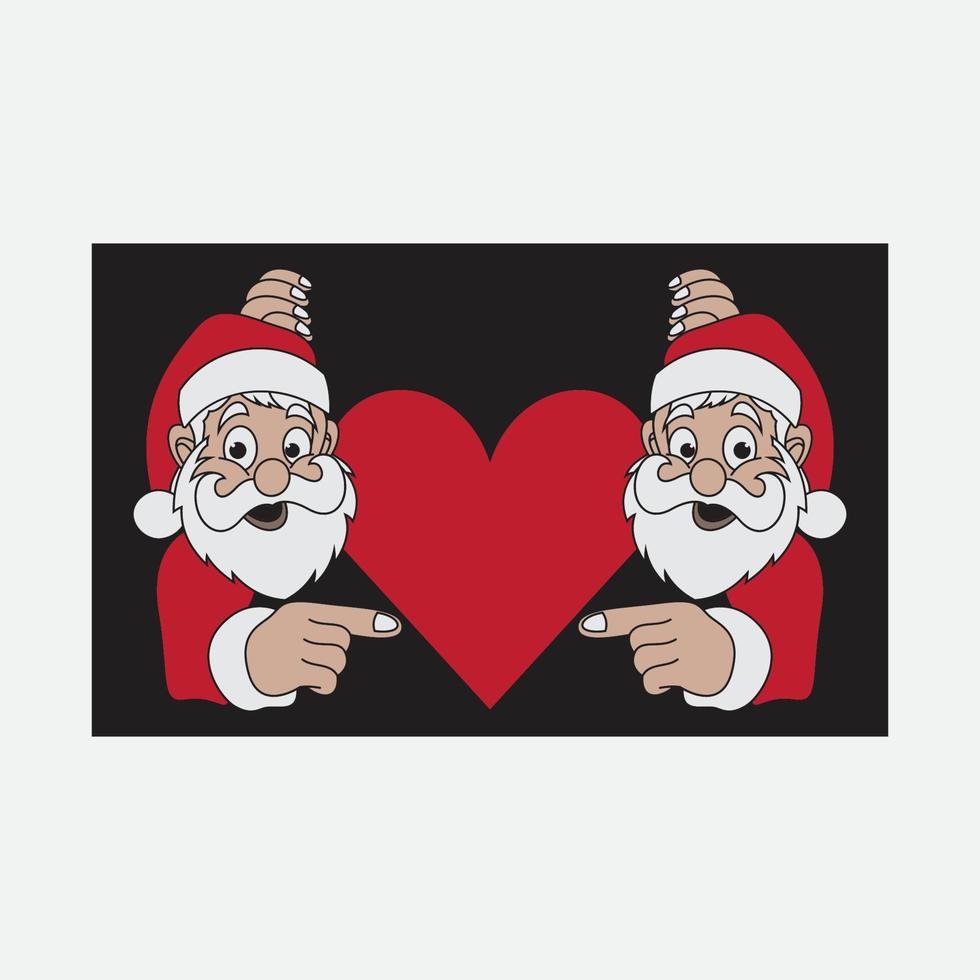 Santa Claus vettore illustrazioni design icona logo