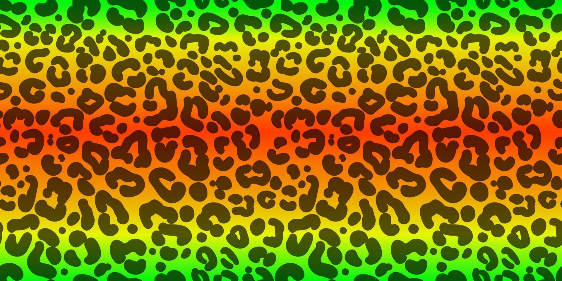 neon leopardo senza soluzione di continuità modello. luminosa arcobaleno colorato macchiato sfondo. vettore arcobaleno animale Stampa.