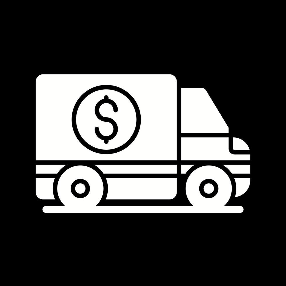 i soldi camion vettore icona