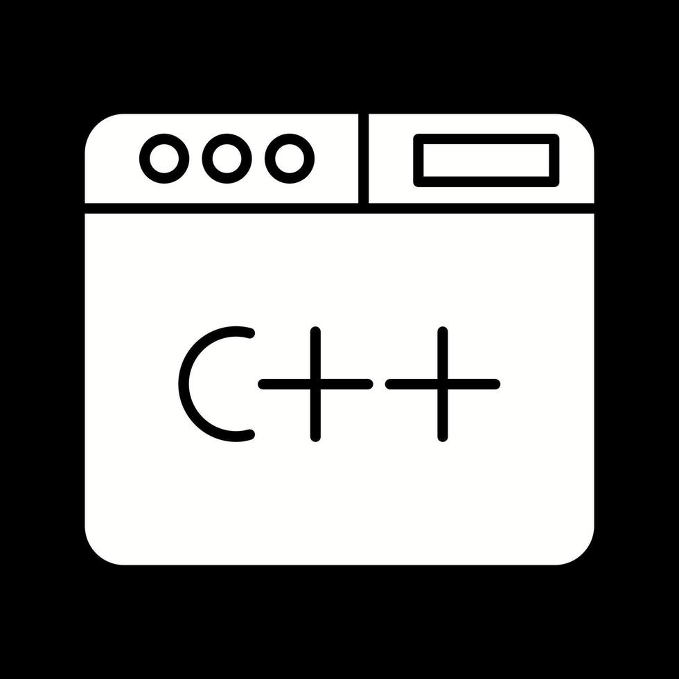 programmazione linguaggio vettore icona
