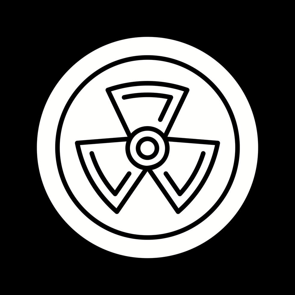 radiazione vettore icona
