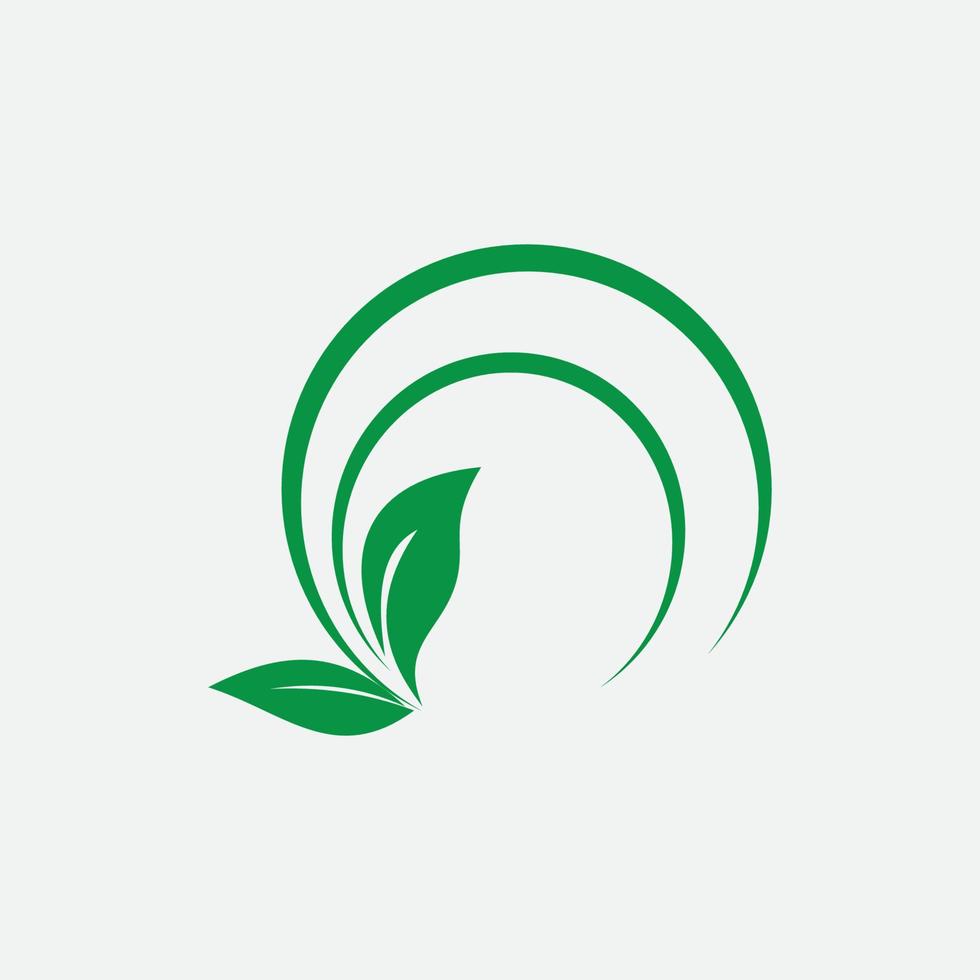 foglia vettore illustrazione design icona logo