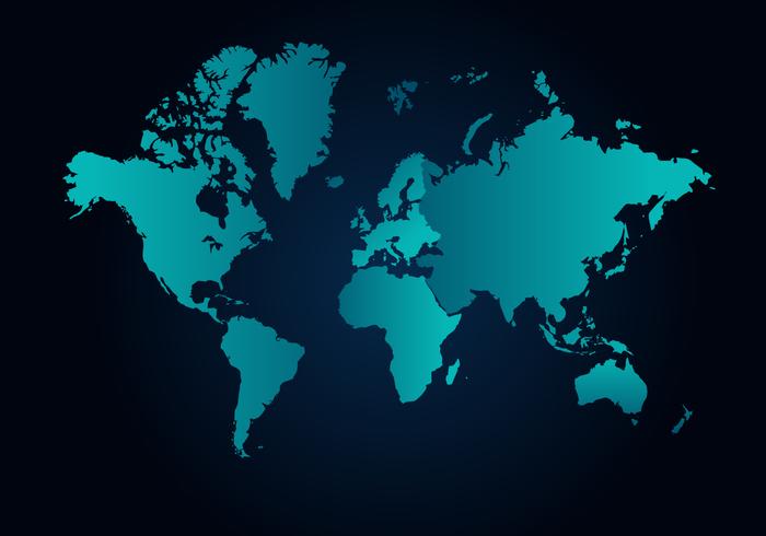Mappa del mondo vettoriali gratis