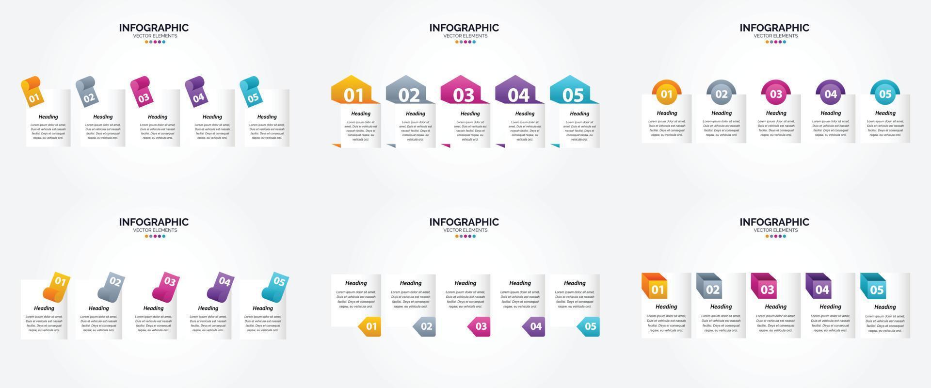 Questo vettore illustrazione infografica impostato è Perfetto per pubblicità nel un' opuscolo. volantino. o rivista.