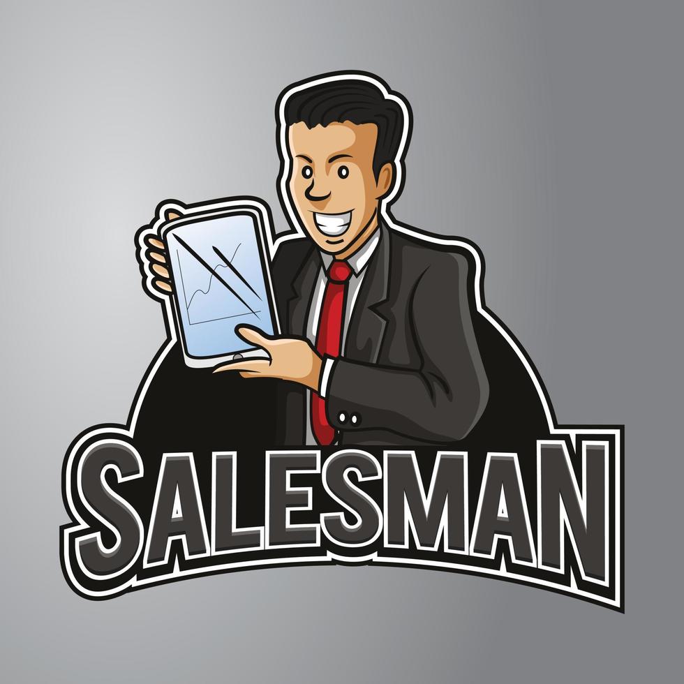 venditore logo illustrazione vettore