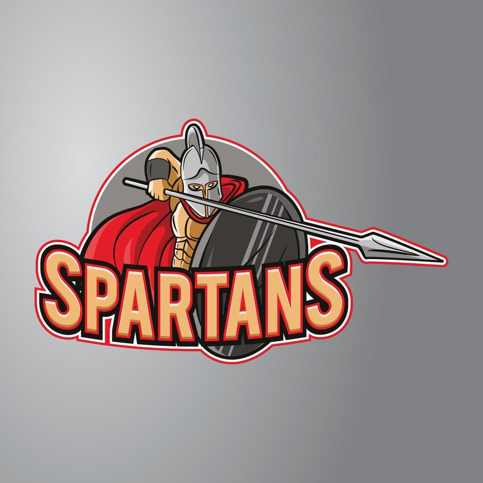 spartano portafortuna logo vettore