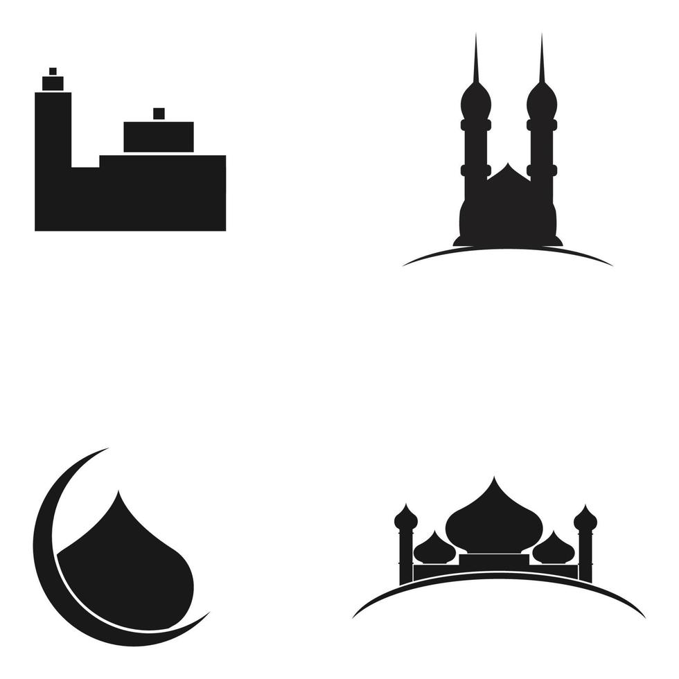 moschea logo Vektor vettore