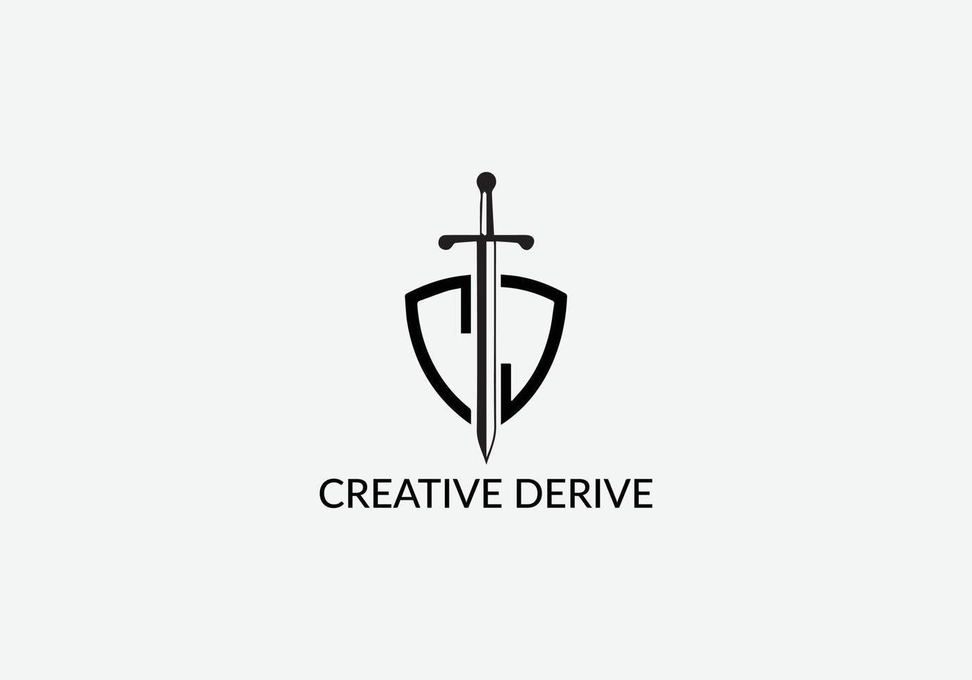 astratto creativo c d lettera iniziale moderno logo design modello vettore