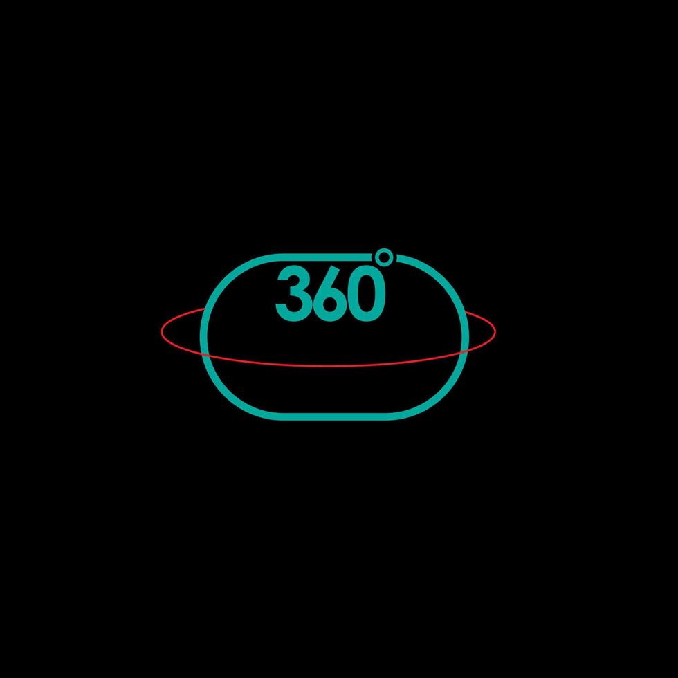 telecamera 360 grado icona vettore logo modello illustrazione design. vettore eps 10.
