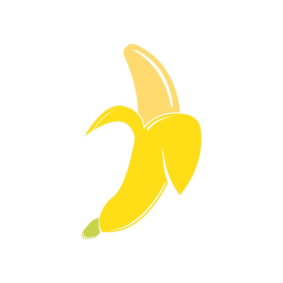 Banana logo, icona illustrazione vettore design