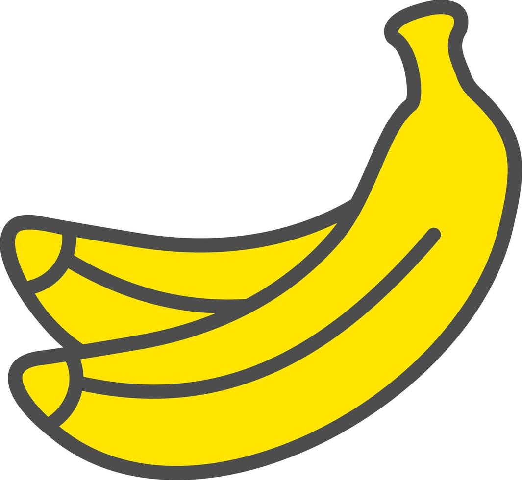 Banana vettore icona