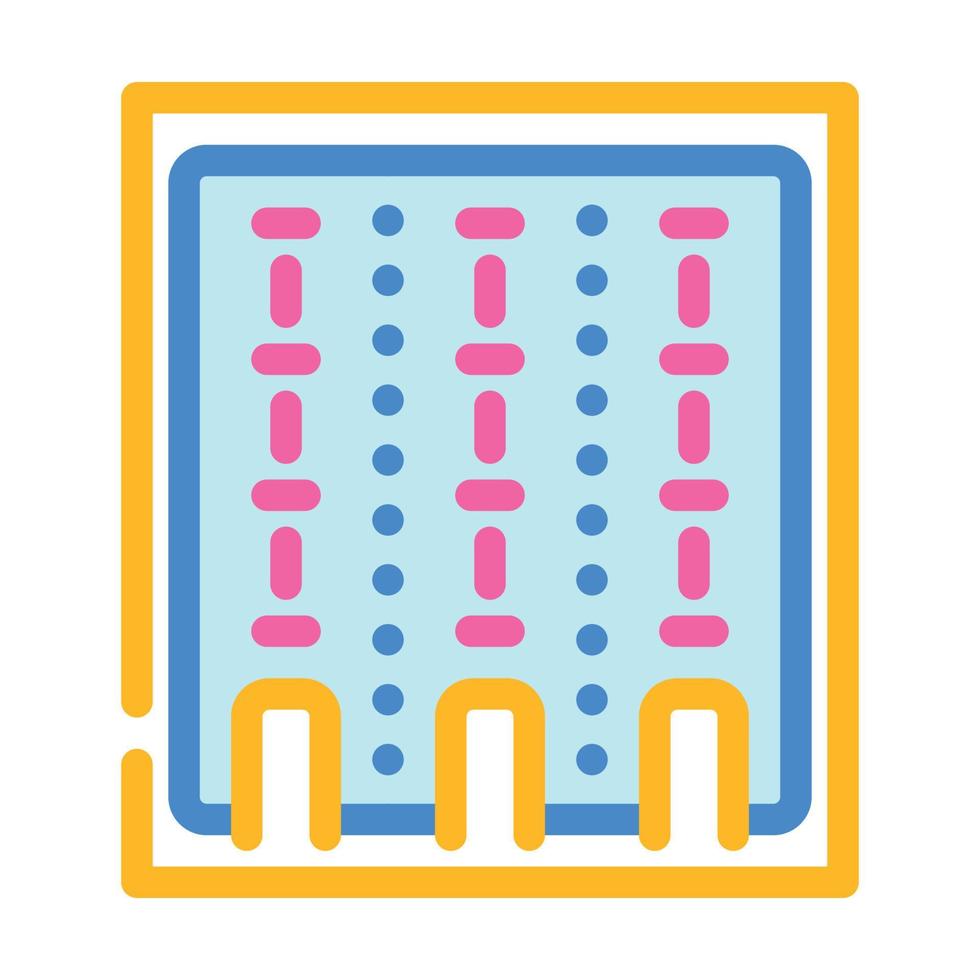 illustrazione vettoriale dell'icona del colore della piscina