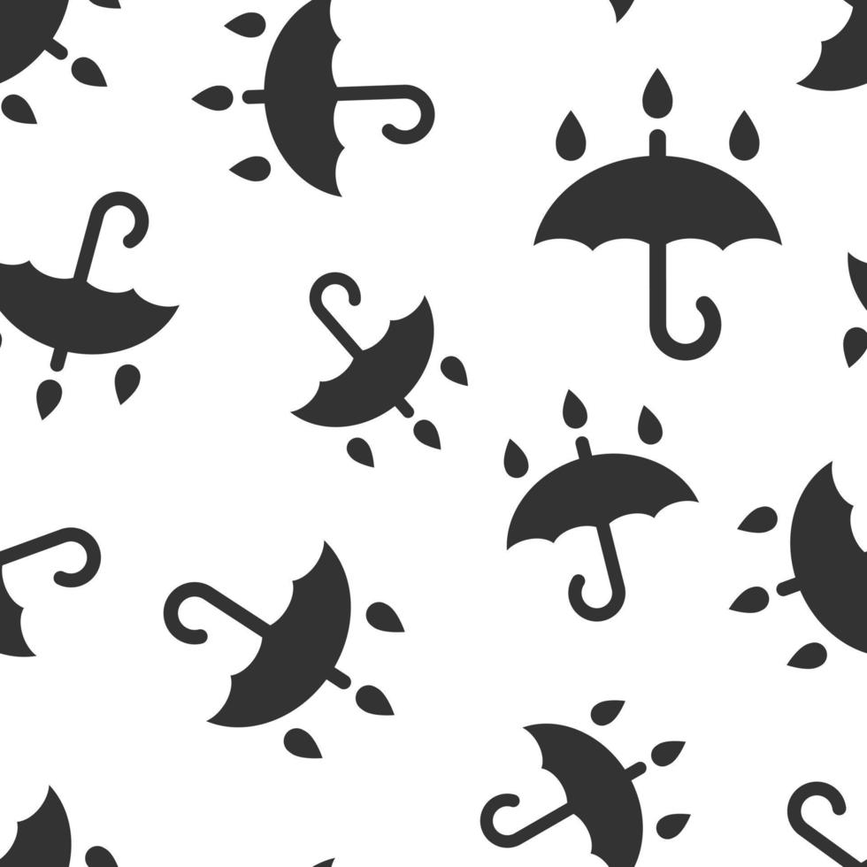 ombrello icona nel piatto stile. parasole vettore illustrazione su bianca isolato sfondo. baldacchino senza soluzione di continuità modello attività commerciale concetto.
